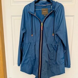 Maurices Blue Hooded Lightweight spring Jacket windbreaker